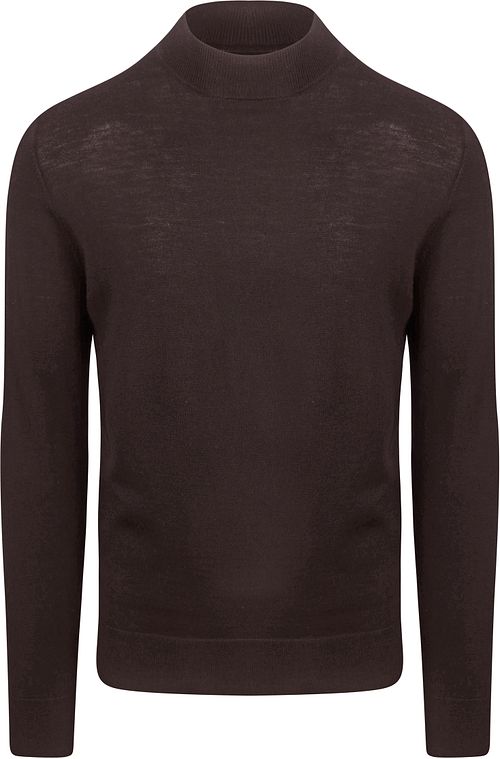 Profuomo Turtleneck Merino Pullover Dunkelbraun Product