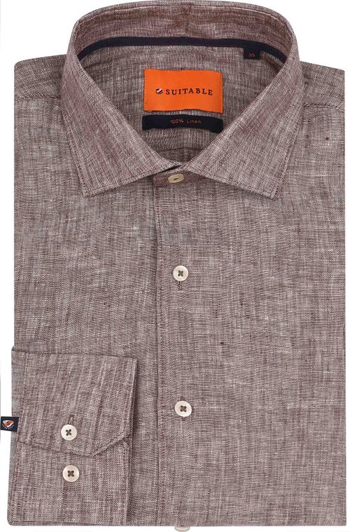 Suitable Hemd Leinen Taupe Product