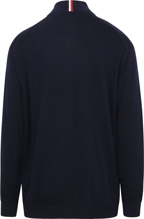 Tommy Hilfiger Big & Tall Half Zip Pullover Navy Product / Achterkant