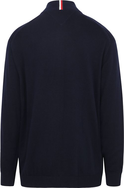 Tommy Hilfiger Big & Tall Half Zip Pullover Navy Product / Achterkant