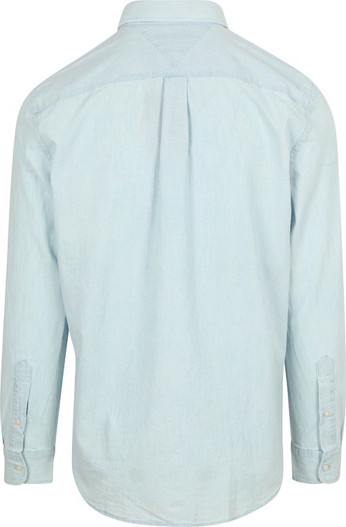 Tommy Hilfiger Chambray Hemd Hellblau Product / Achterkant