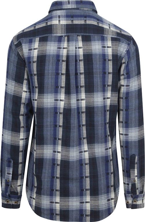 Anerkjendt Overhemd Leif Plaid Indigo Product / Achterkant