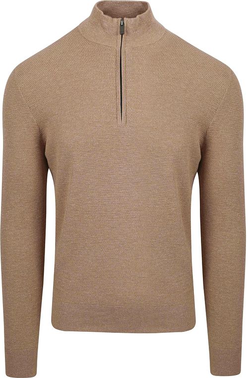 Suitable Half Zip Pullover Struktur Beige Product