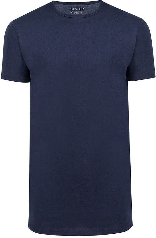 Slater 2-pack T-shirt Basic Extra Long O-neck Navy Product