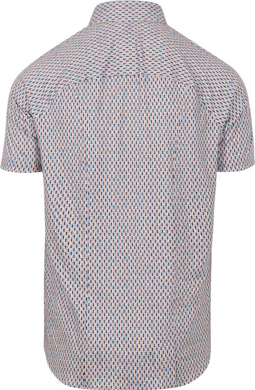 Desoto Short Sleeve Jersey Chemise Grapefruit Multicolore Product / Achterkant