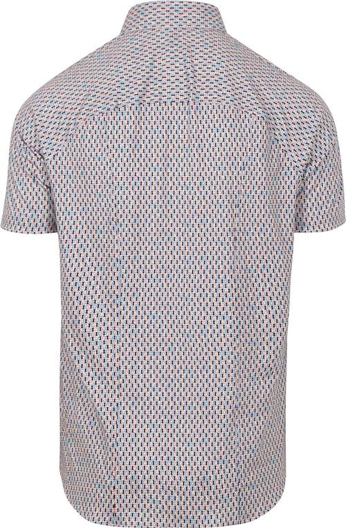 Desoto Short Sleeve Jersey Overhemd Grapefruit Multicolor Product / Achterkant