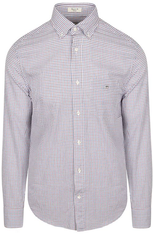 Gant Casual Shirt Poplin Plaid Blue Red Product
