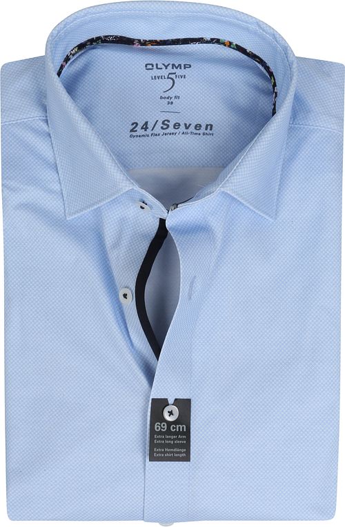 OLYMP Lvl 5 Extra LS Overhemd 24/Seven Blauw Product