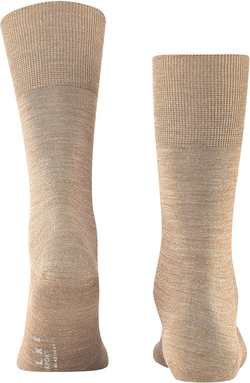 Falke Airport Sock Beige Melange Product / Achterkant