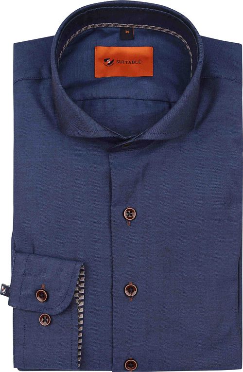 Suitable Twill Hemd Indigoblau Product