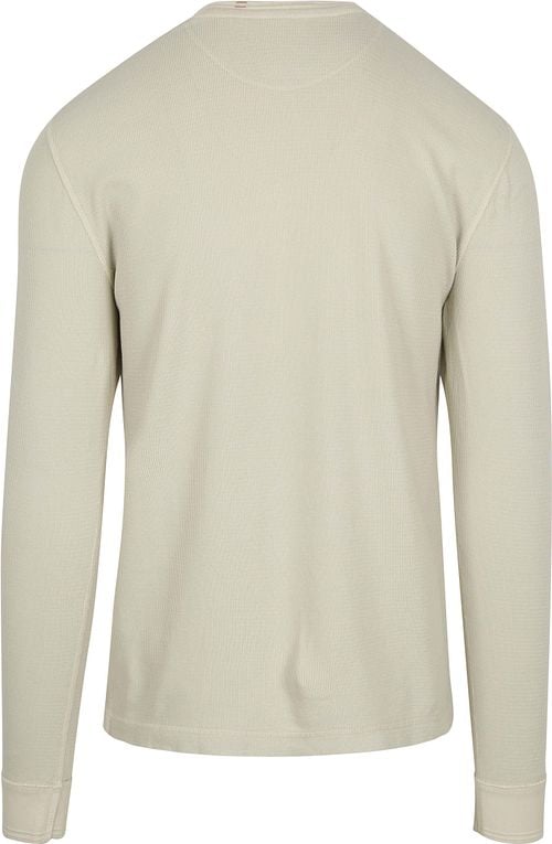 Superdry Longsleeve Light stone Beige Product / Achterkant