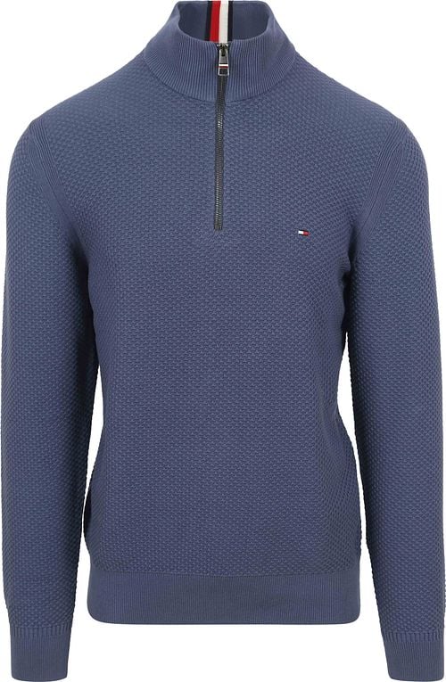 Tommy Hilfiger Half Zip Pullover Structure Blue Product