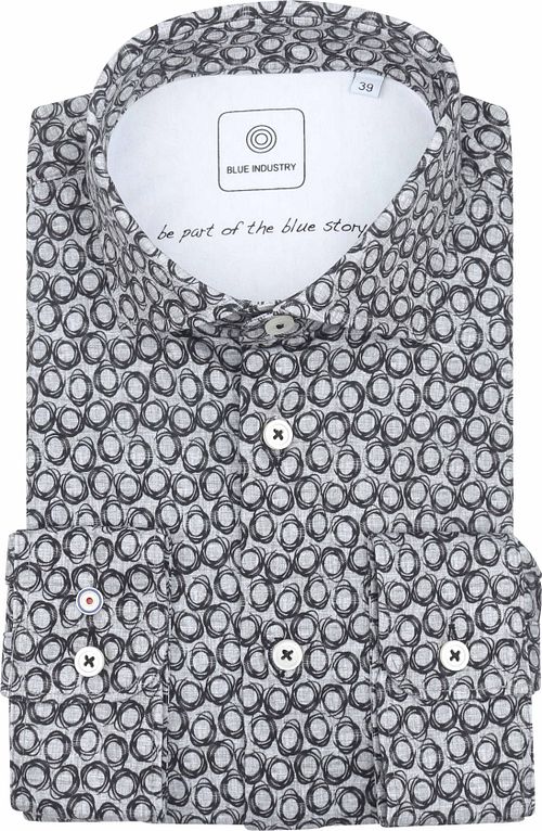 Blue Industry Chemise Impression Gris Product