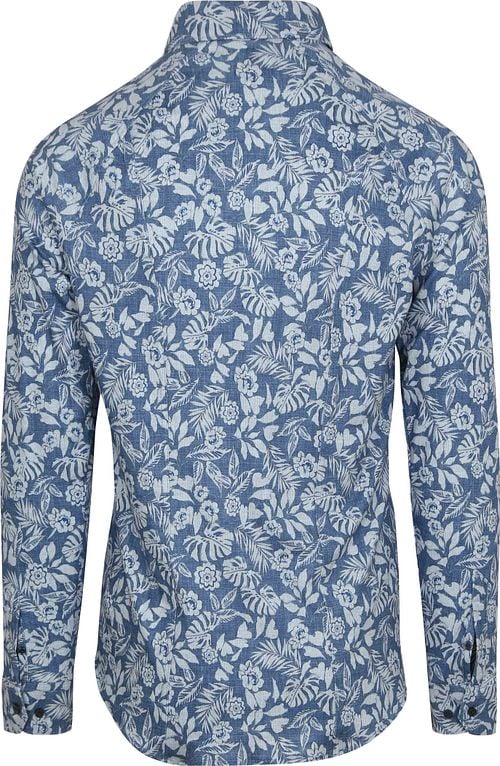 Desoto Overhemd Denim Bloem Blauw Product / Achterkant