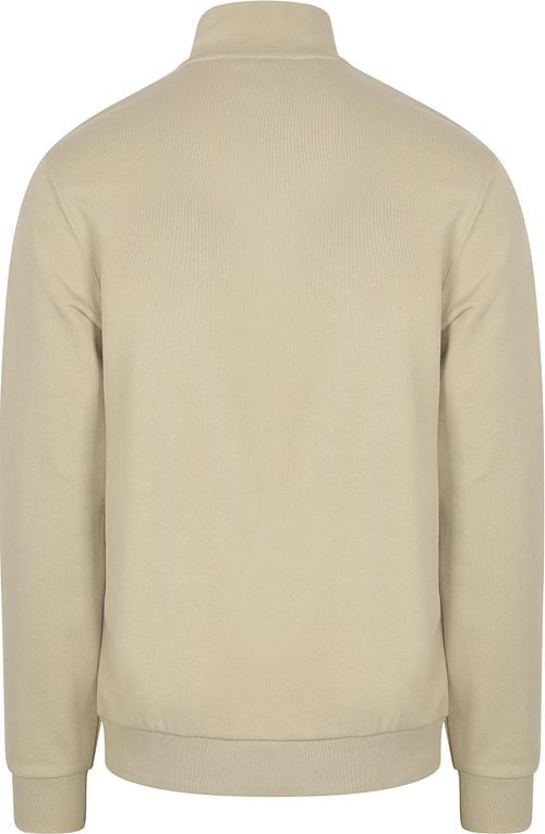 Lyle & Scott Sweat Half Zip Pull Greige Product / Achterkant