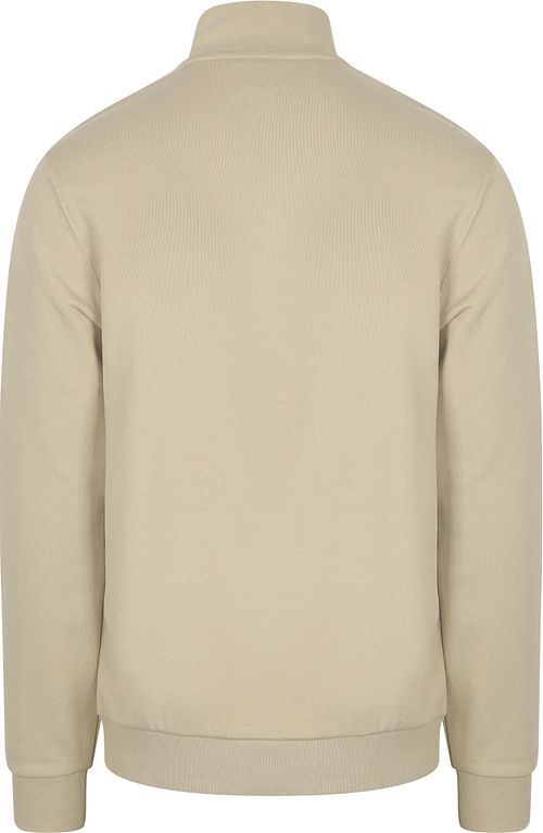 Lyle & Scott Sweat Half Zip Greige Product / Achterkant