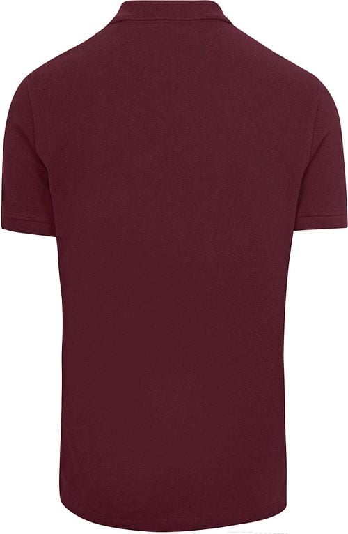 King Essentials The Rene Poloshirt Burgundy Product / Achterkant