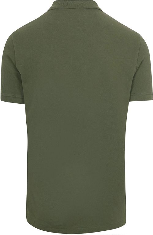 King Essentials The Rene Polo Vert Olive Product / Achterkant