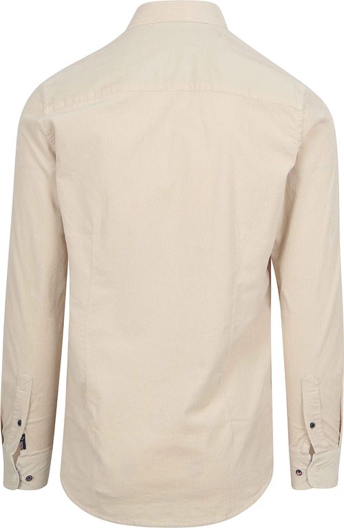 NZA Shirt Omar Fine Corduroy Ecru Product / Achterkant