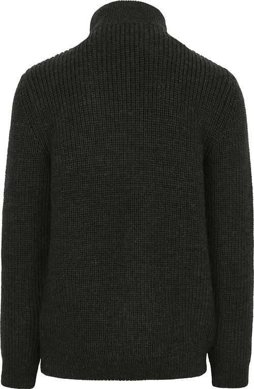 Barbour NewTyne Zip Pullover Wool Olive Green Product / Achterkant