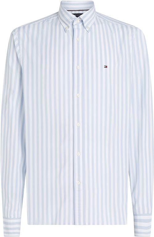 Tommy Hilfiger Poplin Hemd Streifen Hellblau Product
