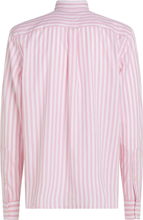 Tommy Hilfiger Poplin Overhemd Streep Roze Product / Achterkant