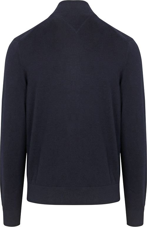 Tommy Hilfiger Pull Demi-Zip Marine Product / Achterkant