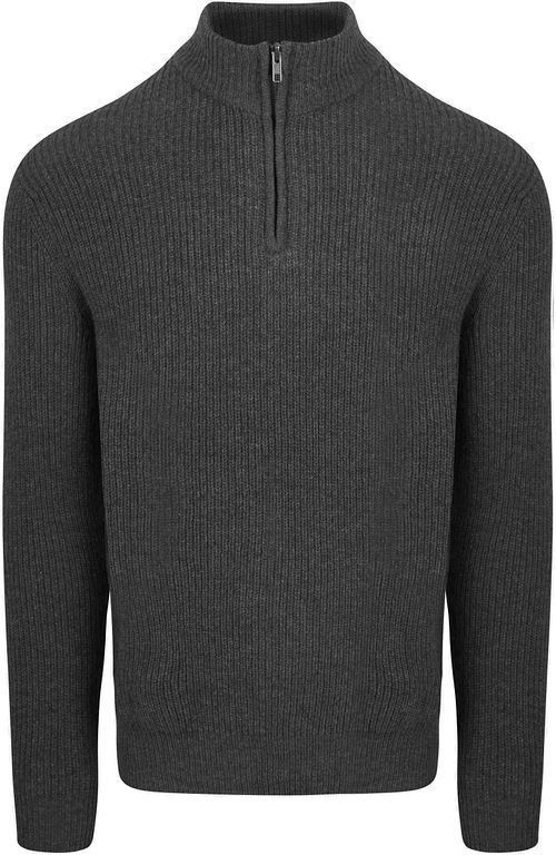 Steppin' Out Half Zip Pullover Lambswool Anthracite Product