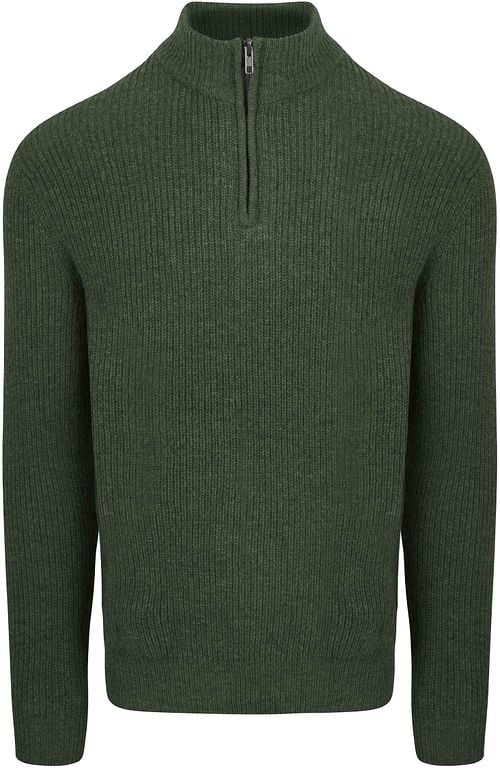 Steppin' Out Pull Half Zip Laine D'Agneau Vert Olive Product