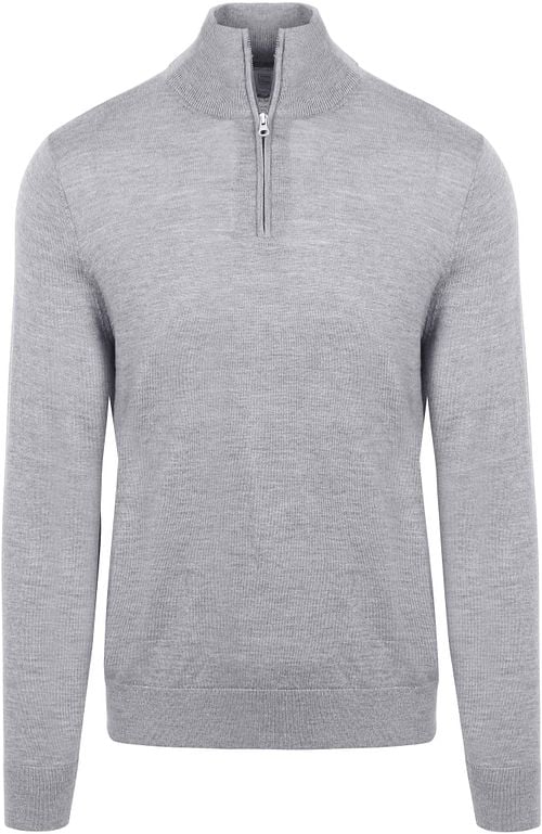 King Essentials The Michael Half Zip Pull Merino Grau Product