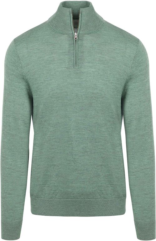 King Essentials The Michael Half Zip Pull Merino Green Product