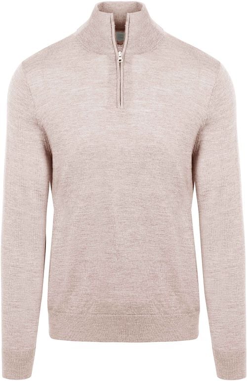 King Essentials The Michael Half Zip Pull Merino Greige Product