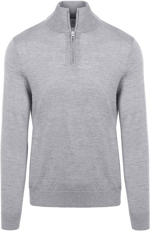 King Essentials The Michael Half Zip Pull Merino Grey Product