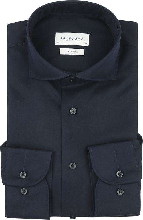 Profuomo Twill Shirt Navy Product