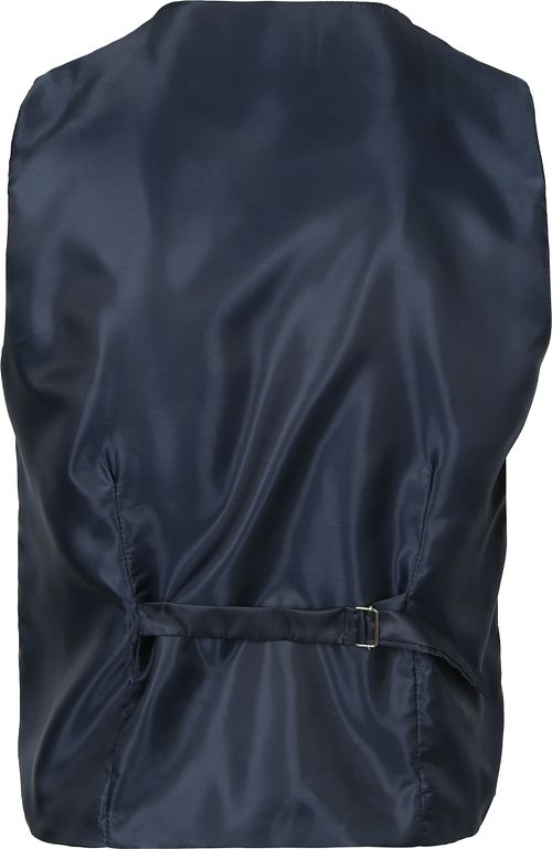 Suitable Gilet Birds Eye Navy Product / Achterkant