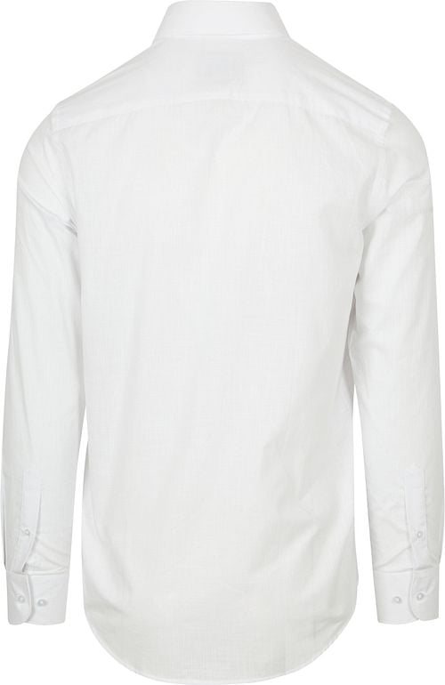Suitable Shirt Cotton Slub White Product / Achterkant