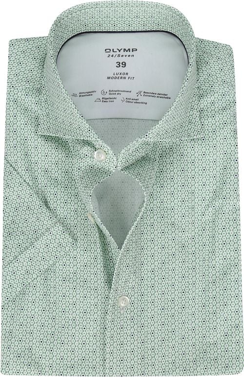 OLYMP Luxor MF Shirt Print Green Product