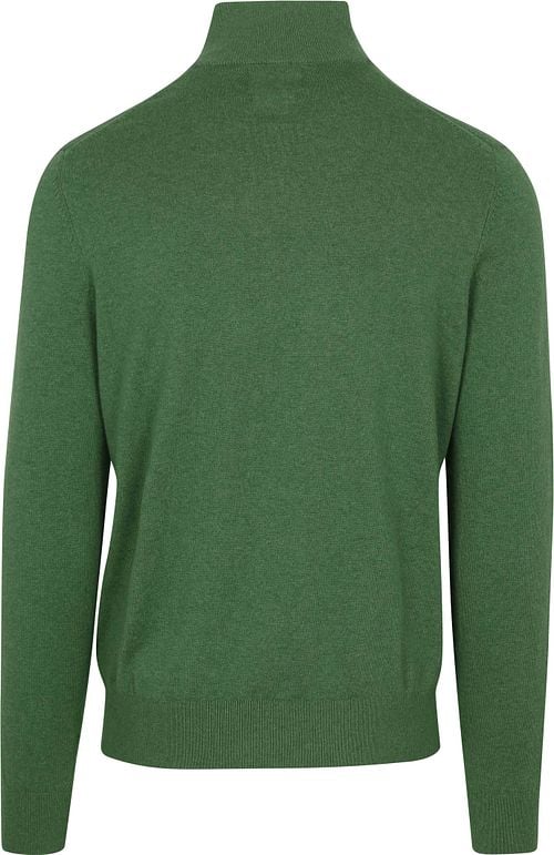 Steppin' Out Half-Zip Pullover Cotton Cashmere Green Product / Achterkant