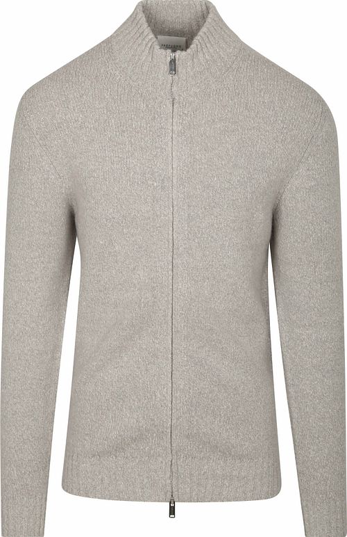 Profuomo Cardigan Boiled Wool Grey Product