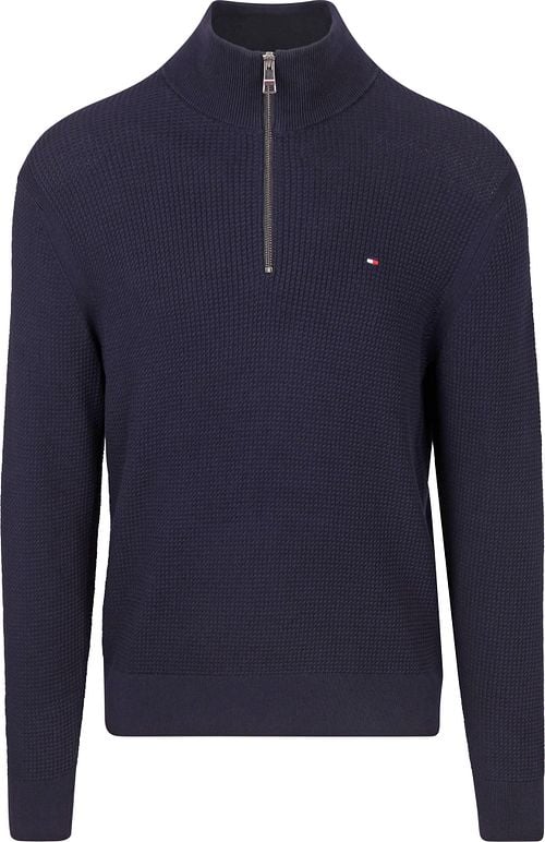 Tommy Hilfiger Half Zip Cable Pullover Navy Product