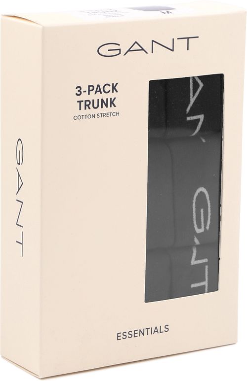 Gant Boxers Trunk 3-Pack Black Verpakking