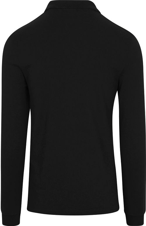 Lyle and Scott Black Longsleeve Polo Grey Product / Achterkant