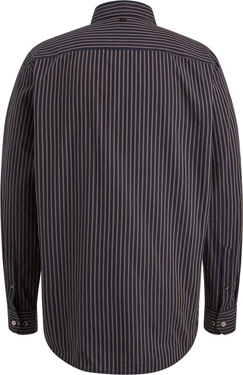 Vanguard Shirt Stripes Navy Brown Product / Achterkant