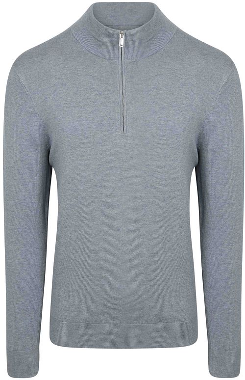 Profuomo Half Zip Pullover Luxury Basic Blau Product