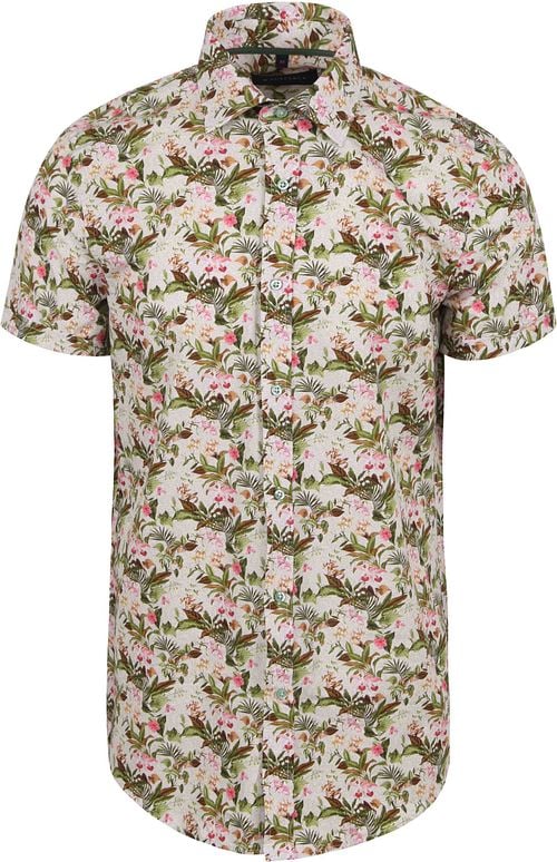 Suitable Short Sleeve Shirt Print Jungle Green Product