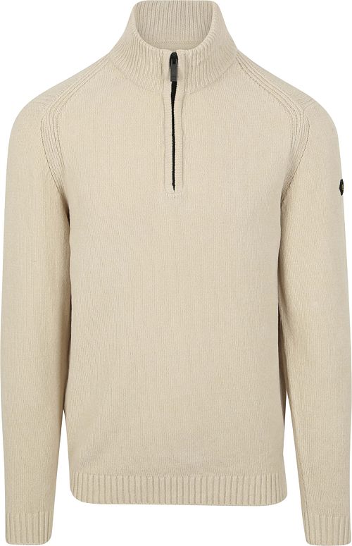 No Excess Half Zip Pullover Chenille Ecru Product