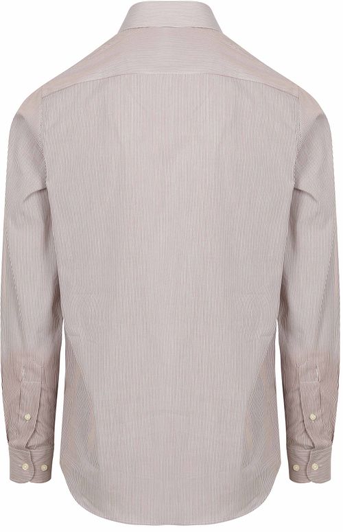 Steppin' Out Chemise Rayures Marron Product / Achterkant