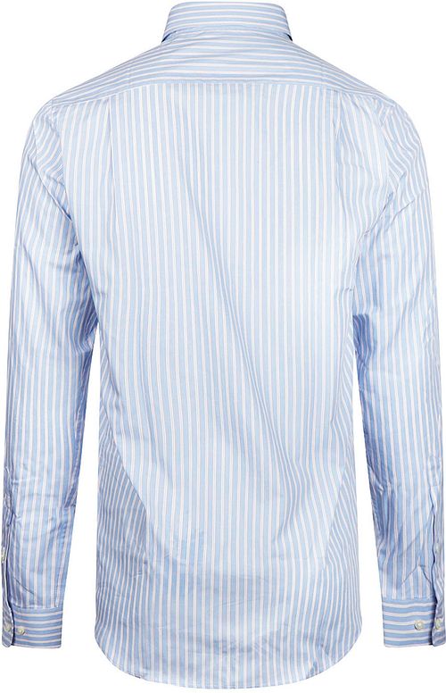 Steppin' Out Shirt Stripe Light Blue Red Product / Achterkant