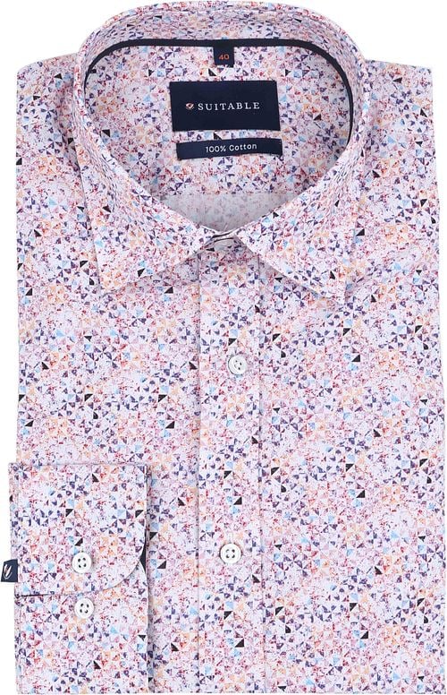 Suitable Shirt Mosaic Print Pink Product