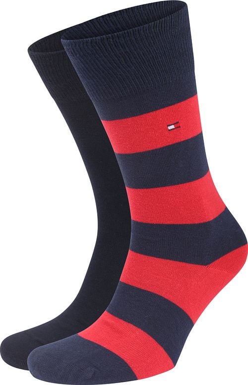 Tommy Hilfiger Socks 2 Pair Rugby Red Product